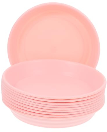 POPETPOP 10 Pezzi Vassoio per Fioriere Rosa Sottopentola Antigoccia per Vasi da Ed Esterni Design e Facile da e Resistente per La delle Piante