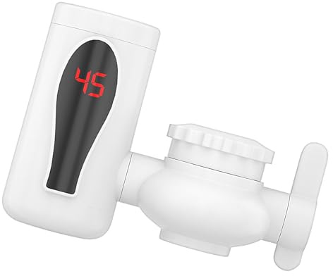 Robinet d'Eau Chaude | Robinet Chauffant Instantané - Bec Rotatif avec Affichage Numérique LED Deux Modes conçu pour Lavage des Mains, Activités Extérieures, Cuisine, Salle de Bain et Petits