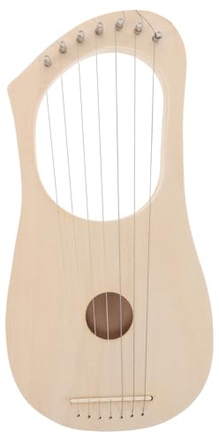 Baluue Selbstgemacht Holz Leierharfe 7-saitig Bausatz Satz Für Anfänger Handgefertigt Einfache Montage Melodischer Klang Kreatives Musikinstrument Für Kinder Und Erwachsene