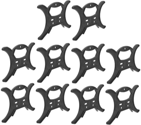 LOEFLIFA 10 pièces Enrouleur de Câble Lumineux Multifonction Organisateur Robuste de Fils et Cordons Domestiques Gestionnaire Réutilisable pour Guirlandes et Câbles Électriques Noir Grand
