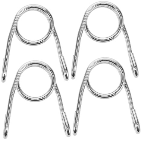 HOODANCOS Muelles Individuales para Asiento de Motocicleta de Hierro Color Plata, Paquete de 4 Piezas para Absorción de Impactos y Mejora de Comodidad en Modificaciones de Motos