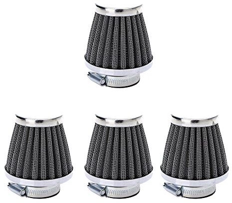 Mintice 4 X Filtre à Air Froid Reniflard Carter Turbo Ventilateur 50mm Mini Bleu pour Voiture Moto