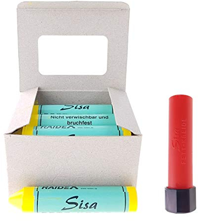 Sisa 12 St Reifenkreide Fettkreide zur Reifenkennzeichnung Gelb Reifen Kreide Satz