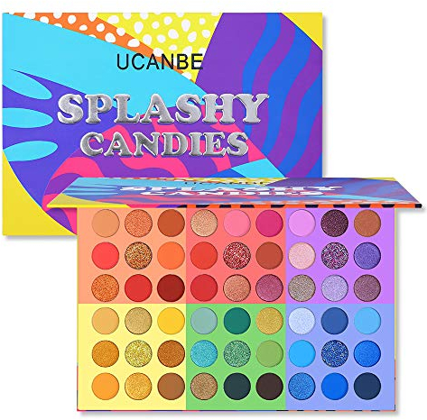 UCANBE Fard à Paupières 54 Couleurs - Ombres à Paupières Palette Maquillage Yeux Mat Pigmentées - Eyeshadow Imperméable Hautement Portabilité Longue Durée