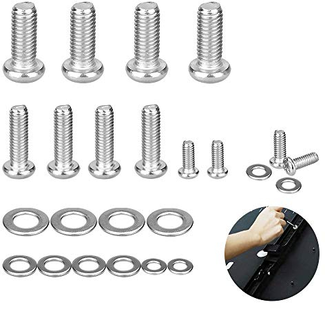 PERFETSELL 24 Pack Universal TV Mounting Hardware Kit m4/m6/m8 Vesa Screws TV Stand Screws Stainless Steel TV Bracket Bolts with Washers for Monitor Mounts Bracket Fixing