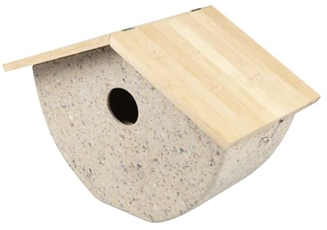 Windhager Nistkasten Recovery ÖKO, Nisthilfe für Kohlmeise, Haussperling und Trauerschnäpper, Vogelnistkasten, Vogelhaus, Brutkasten, 16 x 25 x 19,5cm