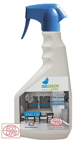 Produits nettoyage - Produit ménager entretien maison - nettoyant - graisse alimentaire - degraissant cuisine - Nettoyant vitres et surfaces - RESPECT HOME VITRES - Spray de 750ml