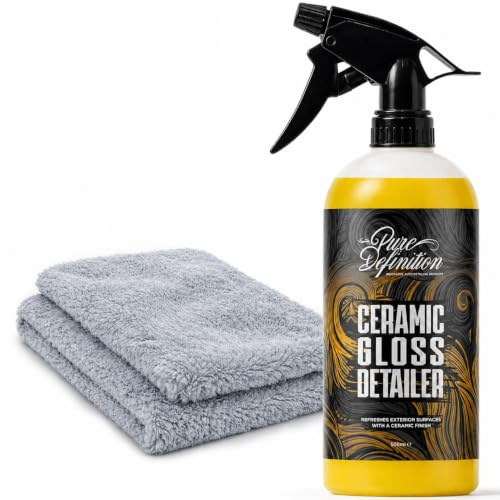 Ceramic Detailer Car Wax Gloss Spray Sealant Coating Vehicle Water Beading (1 x 500ml)