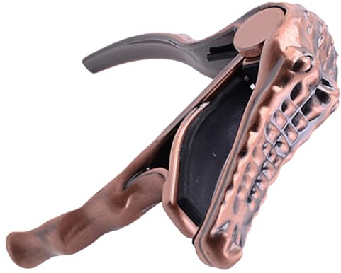 HEMOTON Kapodaster E Gitarre aus Metall Robuster Capo für Klassische Gitarre mit Portabler Bauweise und Intonation für Gitarren Zubehör und Bassstimmen