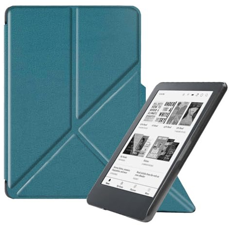 ZTAOOPOU Antichoc Housse pour KOBO Clara Colour Coque - Étui KOBO Clara BW 6 Liseuse eBook Housse avec Support Pliant Housse Protection Coque (Vert)