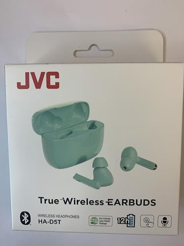 JVC Gumy Mini HA-D5TG - Auricolari stereo True Wireless, Bluetooth, 20 Hz, 20 kHz, binaurali, colore: Verde