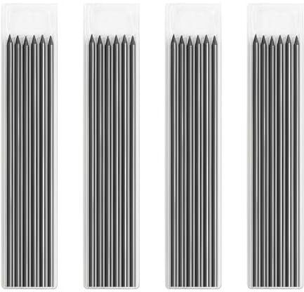 OWLMATE 24 Stück Ersatzminen, Fallminenstift, Minen für Tischler Bleistift Wiederverwendbare für Zimmerei Skizzen Schreiben