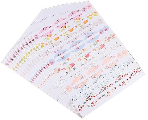OFFSCH 12blätter Wasserdichte Selbstklebende Aufkleber Für Ätherische Öle Dekorative Kosmetiketiketten Für Duftölflaschen Farbige Diy Flaschenetiketten Praktische Organisation