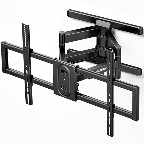 monTEK Heavy Duty Full Motion TV Wall Mount 43–95 Inch TVs, TV Mount Bracket Holds up to 150 lbs, 4X Load Tested, Tilt & Swivel, Extension, VESA 200x200 to 800x400, Fits 16/ 18 Studs