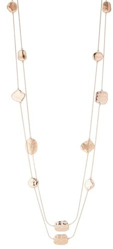 FULU AUTUMN Silver/Gold Long Necklaces for Women Long Statement Double Sweater Chain Birthday Gifts for Her Silver Gold Costume Jewellery