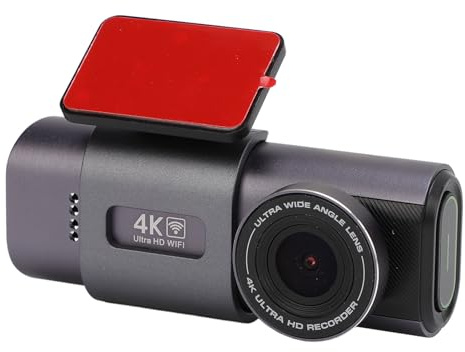 Generic Registrador para la Cámara de Tablero, Cámara de Tablero 4K 1080p con Pantalla de 1.47 Pulgadas para Vehículos