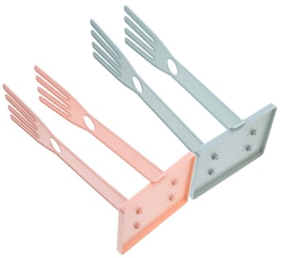 LALADEFIEE 2pcs Detachable Glove Drying Rack Kitchen Glove Holder Multipurpose Storage Stand for Towels and Dishcloths Space-Saving Bathroom Towel Storage Shelf in Pink and Light Blue