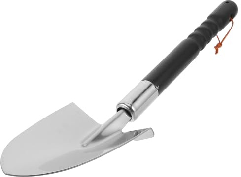 IMIKEYA Paletta per Stufa in Acciaio Inox Resistente 48 CM Impugnatura Ergonomica Pala per Cenere per Barbecue a Carbone e Braciere Accessorio Essenziale per Pulizia Stufa e Griglia