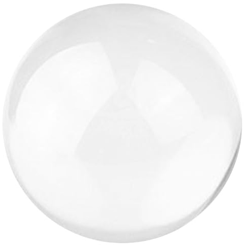 Veemoon Palla da Giocoleria in Acrilico Trasparente 6cm, Strumento Professionale Leggero per Esibizioni e Allenamento, Sfera Resistente e Portatile Adatta a Tutti i Livelli di Abilità