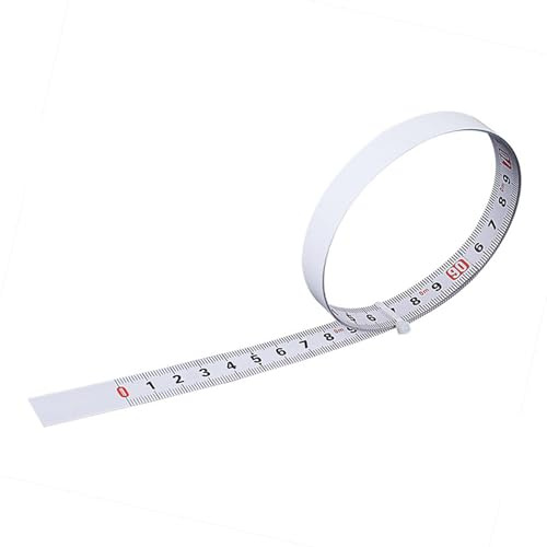Självhäftande måttband av kolstål 5 meter 13 mm bredd från vänster till höger, självhäftande mätlinjal för maskinarbetsbänk väggcylinder