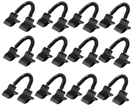 tiyao 12 Pcs Swimming Pool Cover Clips for Above Ground Pools Solar Cover Reel Attachment Kit Wind Guard Swimming Pool Cover