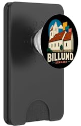 Vintage Billund Denmark Travel Souvenir Landmark Gift PopSockets PopWallet for MagSafe