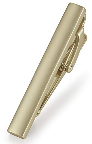 HONEY BEAR 4cm Herren Kinder Krawattennadel Krawattenklammer für schmale Krawatten Tie Clip 1.57inch (Gold B 4cm)