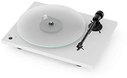 Pro-Ject T1 Phono SB Plattenspieler mit elektronischem Drehzahlwechsel und integriertem Phono-Vorverstärker (weiß)