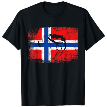 Angel Tour Norwegen Geschenk für Angler Gruppe T-Shirt