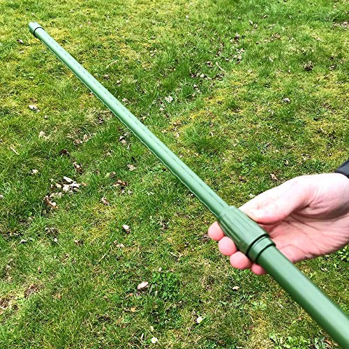 Giant Telescopic Plant Support Stakes | Extendable Garden Canes & Fence Poles for Flowers Trees Crops 1.3m-2.4m L, Pk 6