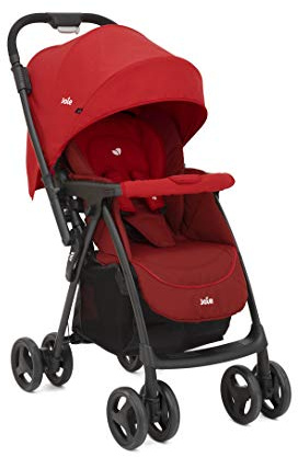 Joie mirus™ Buggy – Umklappbarer Schieber, Liegeposition, kompakter Gravity-Faltmechanismus, Travel-System-kompatibel, ab Geburt bis 3 Jahre (0–15 kg), Lychee