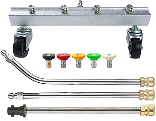 Pro-Kleen Chassis Cleaner and Lance Compatible with Karcher K Pressure Washers with 5 Spray Jet Adaptors - Underbody Undercarriage