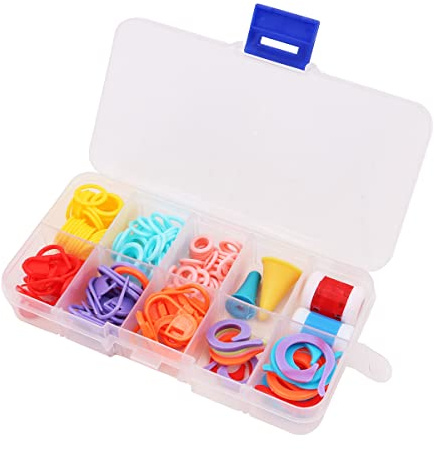 WANGCL Contatori di Fila per lavori a Maglia Accessori per Maglieria 144 Pezzi per Maglieria e Uncinetto Kit per Maglieria Forniture con contatore di Fila per Maglieria