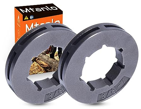 Mtanlo 3/8 7-T Pignone per cerchi Husqvarna 50 51 55 per Oregon 18720 Chainsw, pignone per cerchioni (passo 3/8, 7 denti, scanalatura piccola)