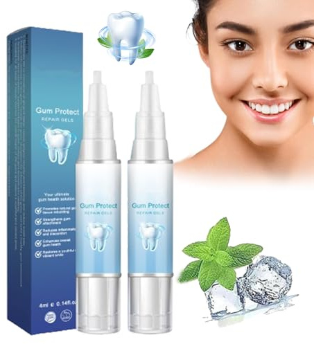 Neslemy™ Zahnfleischschutz-Therapiegel, Dentizen Zahnfleischtherapie-Gel, Zahnaufhellungs-Essenzstift, Zahnfleischreparatur-Behandlungsgel, Sofortiger Zahnaufhellungsstift (2pcs)