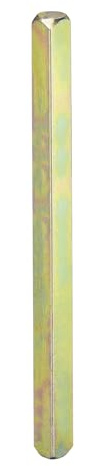 DTGN 120mmx8mm(LxW) Perno Per Maniglia Porta - 1 Pezzo - per Maggior Parte Maniglie Mortasa - Sistema Azionamento Quadrato Ferro Ricambio Parti Maniglia Porta - Dorato