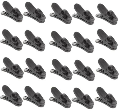 Naisfei 10 clips de micro pour micro, clips de rechange pour cravate de microphone, pour interview, réunion, réunion, chat en ligne