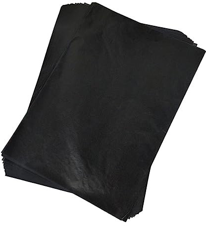 SEWACC 100stücke Schwarzes Carbon-transferpapier Graphit-Transfer-kohlepapier Für Holz Papier Und Andere Oberflächen Schwarz