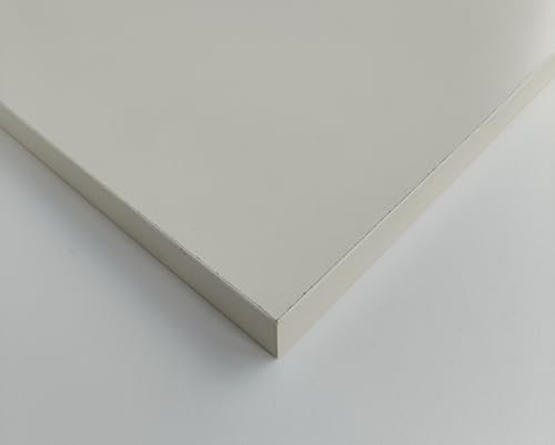 Generico Pannello Truciolare Nobilitato Magnolia Bordato su 4 lati mm 18 Varie Misure (1, cm. 250 x 50)