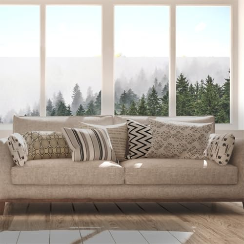 LWLFC Fensterfolie Blickdicht 58x180cm Wald Folie Fenster Sichtschutz, Selbsthaftend, Anti-Uv