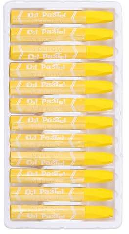 PATIKIL 48Pcs Pastels À L'huile Jaunes Craies Grasses Douces Crémeux | Pastels Vibrants, Fournitures Artistiques, Pour Peinture Dessin Mélange Graffiti, Pour Artistes Débutants