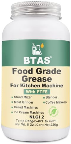 BTAS Grasa apta para alimentos para batidora de cocina de 8 oz