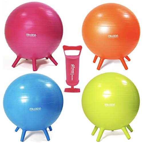 WALIKI Classroom Chair Ball with Feet for Kids | 18/45CM Flexible Classroom Seating | Stability Ball for Focus & Sensory Kids