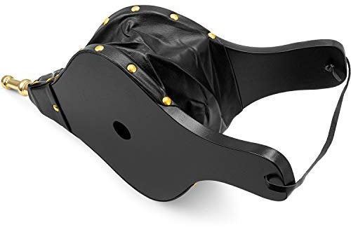 Amagabeli - Bocchetta per camino a soffietto in legno, grande, per campeggio, barbecue, barbecue, camino e pompa, brace, attrezzi da fuoco con cinghia da appendere (43,2 x 19,1 cm, nero)