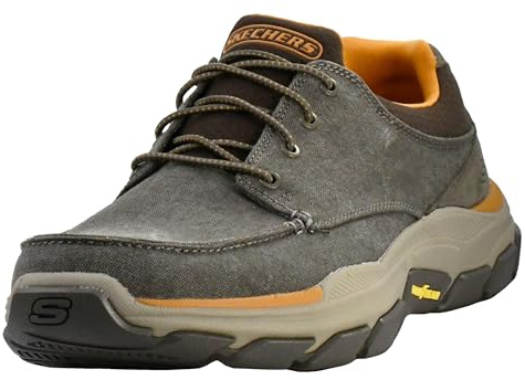 Skechers Men's Respected-Loleto Moc Toe Bungee Lace Slip On