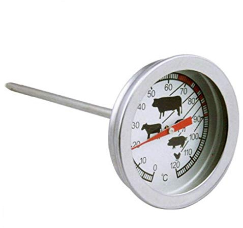 1pc Stainless Steel Instant Read Probe Thermometer Bbq Food Cooking Meat Gauge Cooking Thermometer Portable Kitchen Gadgets