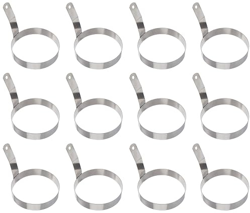 Thunder Group SLER0501R Egg Ring, 5 Diameter, Stainless Steel, Mirror Finish, Pack of 12
