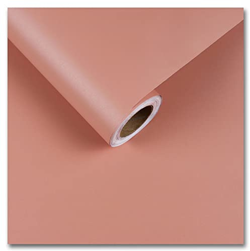 CRE8TIVE Papier peint photo autocollant, rose clair, mat imperméable, pour salle de bain, cuisine, plan de travail, salon, placards, moderne, 30 cm x 200 cm