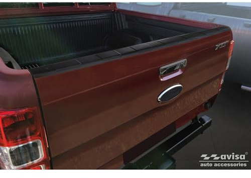 Avisa Stahl Pickup Heckklappenschutz passgenau | kompatibel mit Ford Ranger 2011-2022 - Schwarz