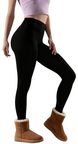 Yvette Winter Thermo Leggings Damen gefüttert verdickt warm Blickdicht Legging